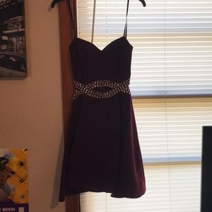 B. DARLIN red strapless dress